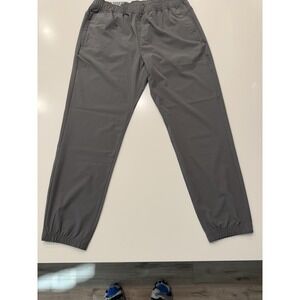 Soybu Mens Lightweight Athletic Joggers Gray Woven Pants Large NWT